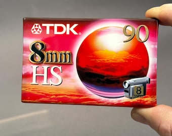 TDK 8mm HS 90分ビデオカセットテープ – ヴィンテージブランクメディア
