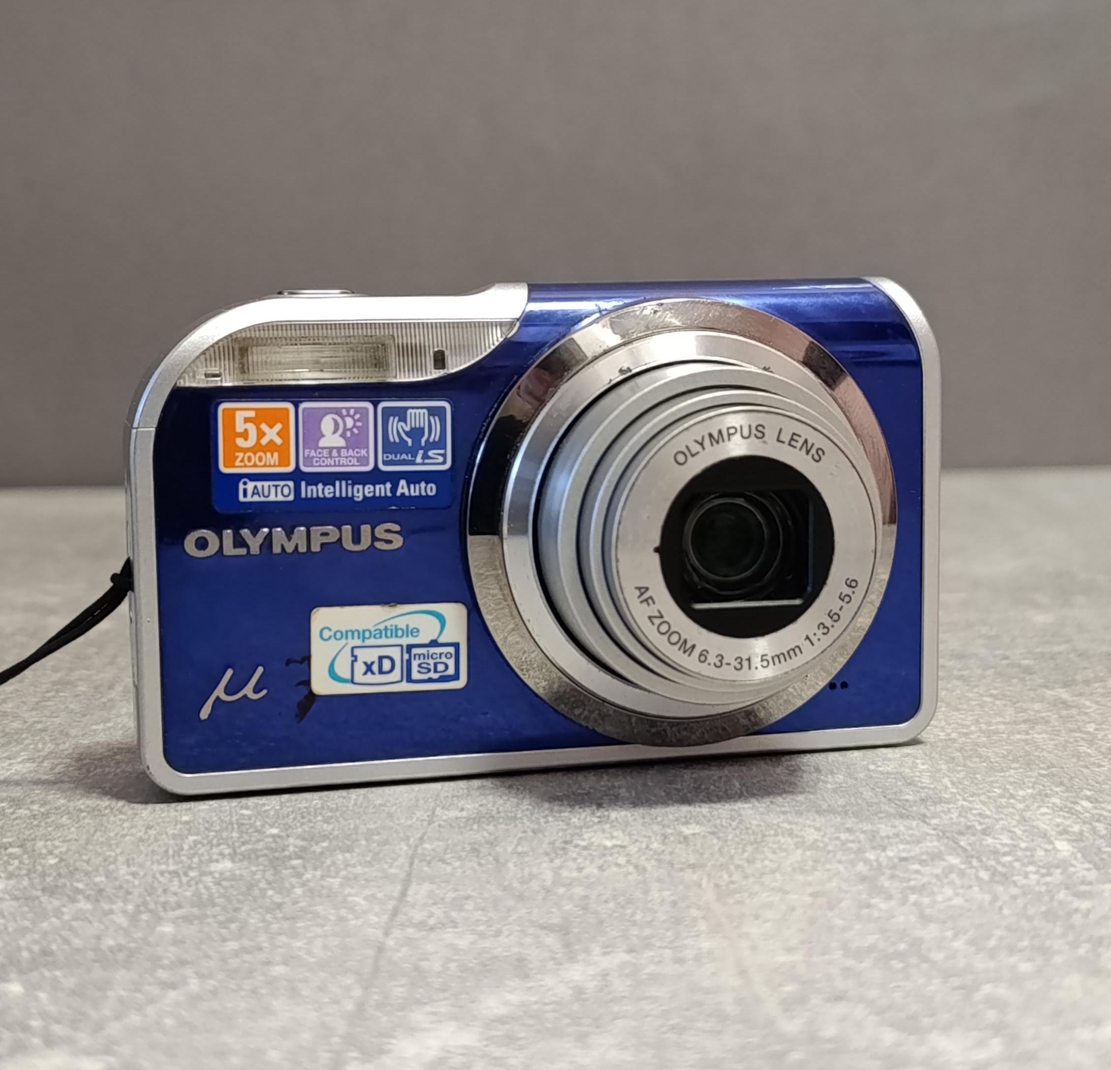 Olympus Mju 5000 Compact Digital Camera Blue - Fully Working Great