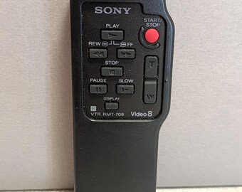 Remote Control Sony VTR RMT - 708 Video 8 - Tested and Working - Etsy