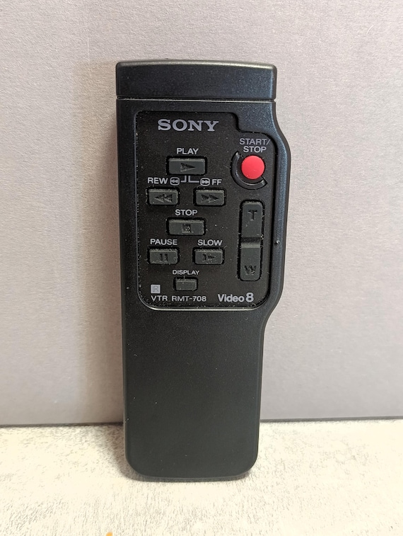 Remote Control Sony VTR RMT - 708 Video 8 - Tested and Working - Etsy