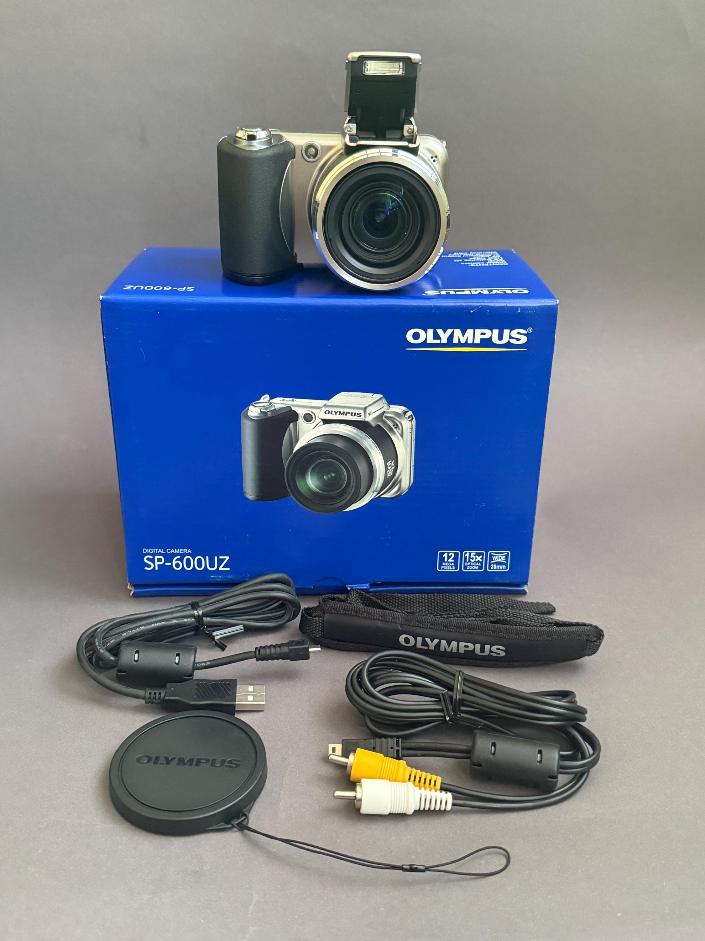 Olympus SP-600UZ: 12.0MP Digital Camera Silver (never Used) - Etsy