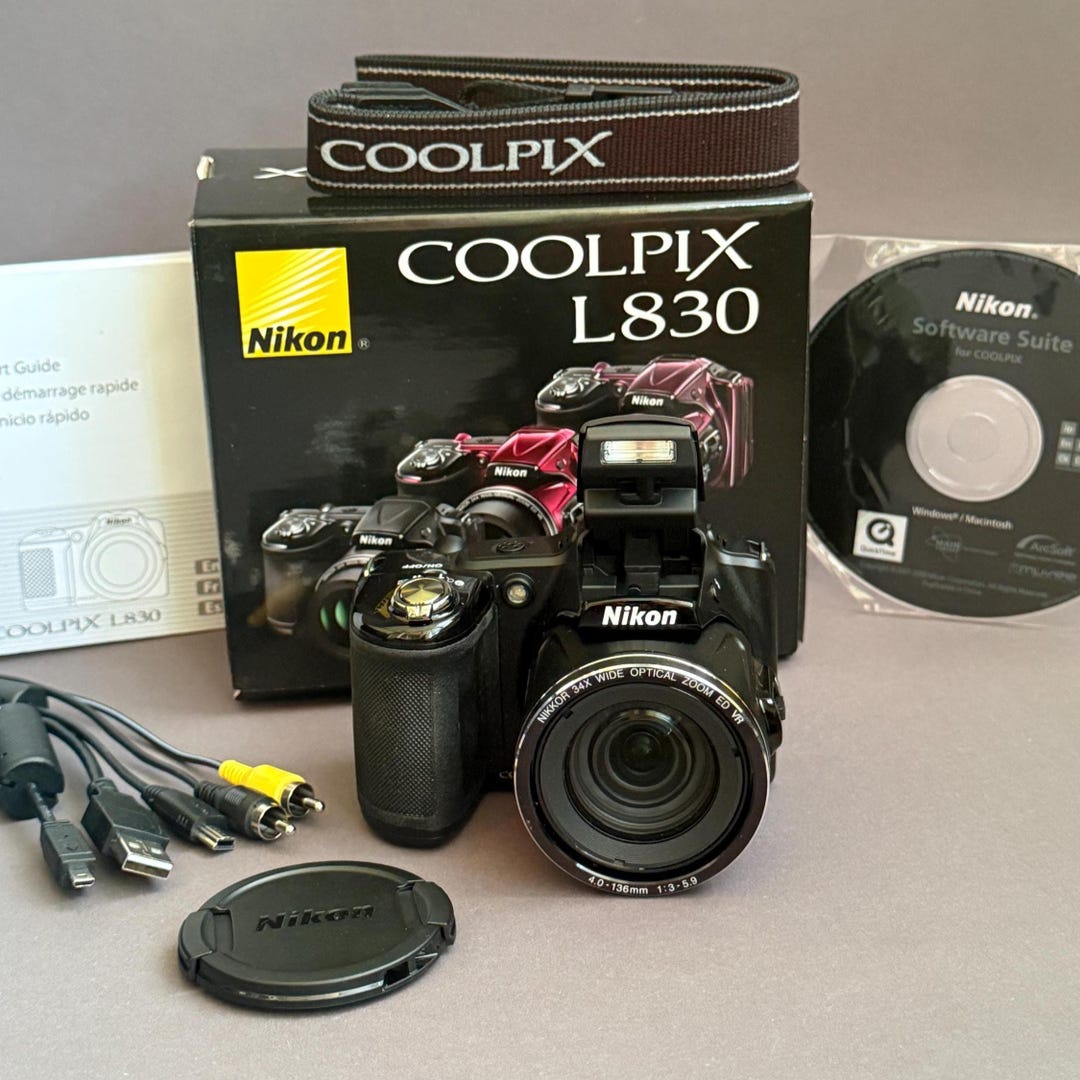 Nikon COOLPIX デジタルカメラセット Nikon COOLPIX L830 Digital Camera (Black) 26439 B&H Photo Video