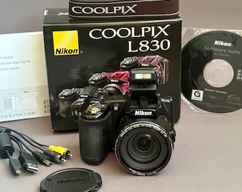 Nikon Coolpix L830 : appareil photo numérique 16 MP Noir / Jamais utilisé