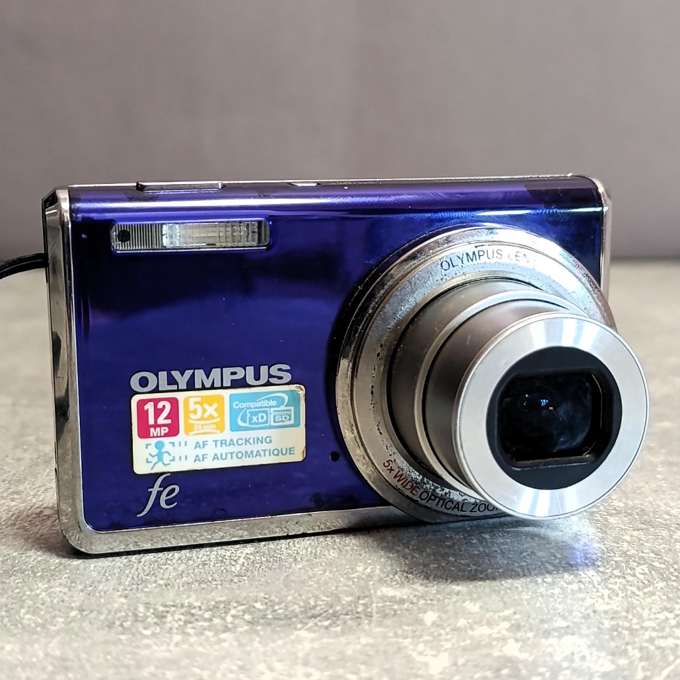 OLYMPUS FE-5020 12MP Compact Digital Camera Ocean Blue - Tested