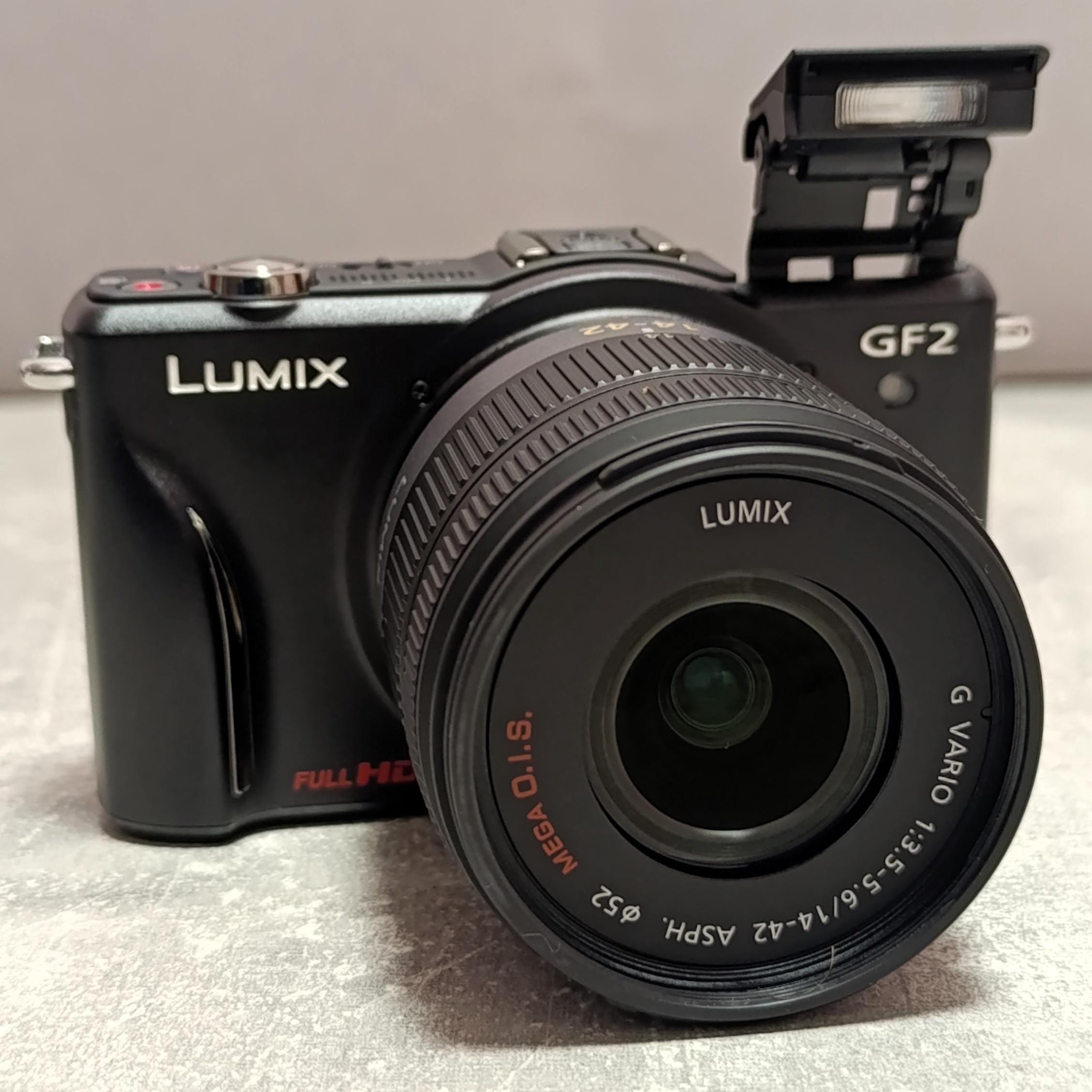 Panasonic LUMIX DMC-GF2 12.1MP Digital Camera - Black (Body
