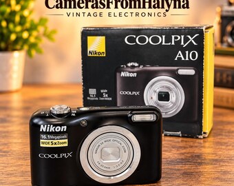Nikon Coolpix A10 Digital Camera - Red - 16.1 MP, 5x Zoom - Etsy