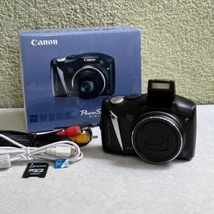 Canon PowerShot SX130 IS Compact Digital Camera 12.1 MP SD 32GB - Full Box Tested