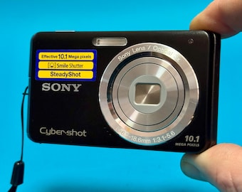 Sony DSC-W180 Black 10.1 MP: Digital Still Camera - Etsy