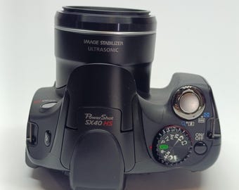 Canon PowerShot SX40 HS: ブラック 12.1 MP デジタルカメラ (新カメラ