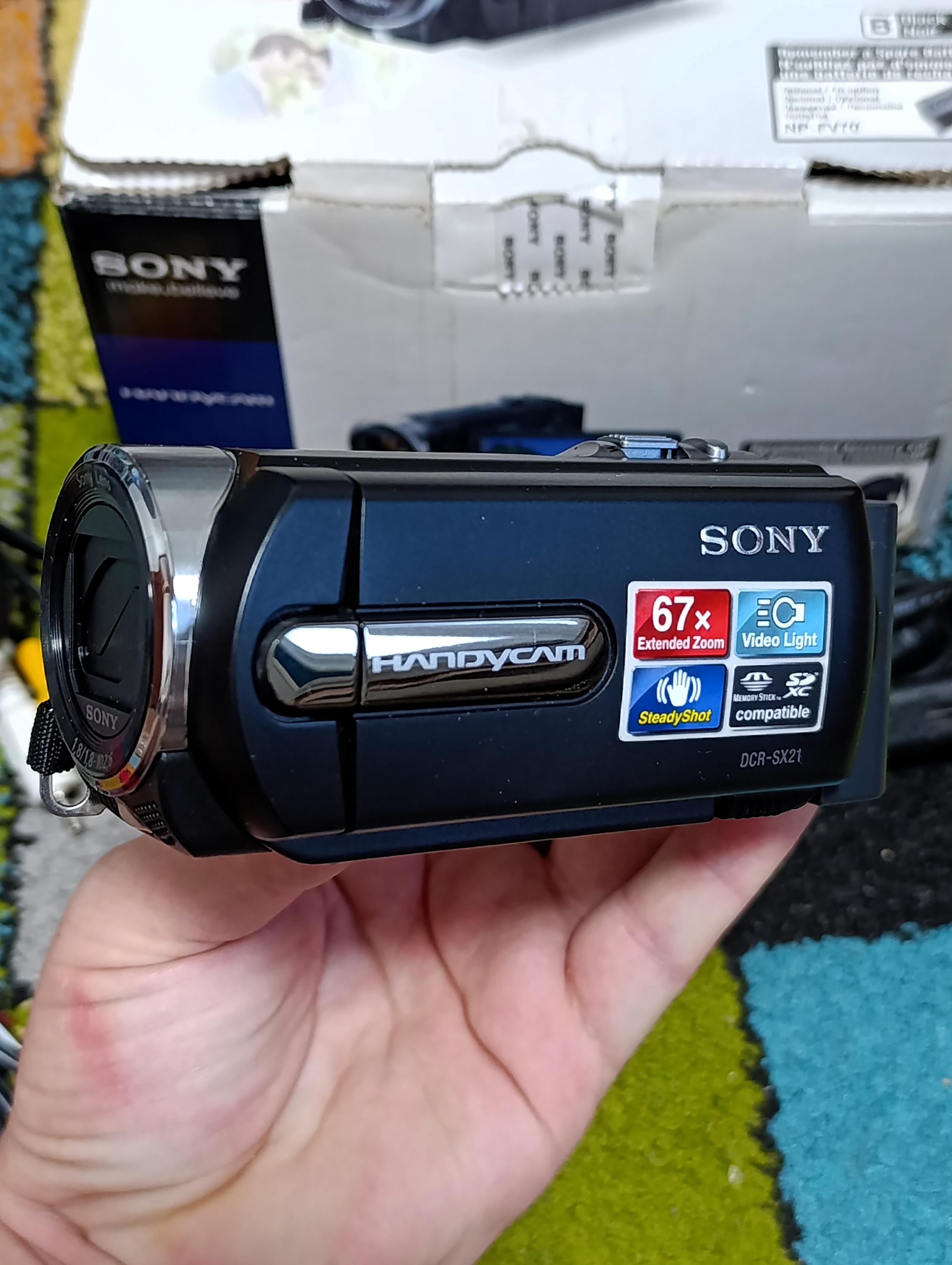 Sony Handycam DCR-SX21E Digital Video Camera Recorder Black - W