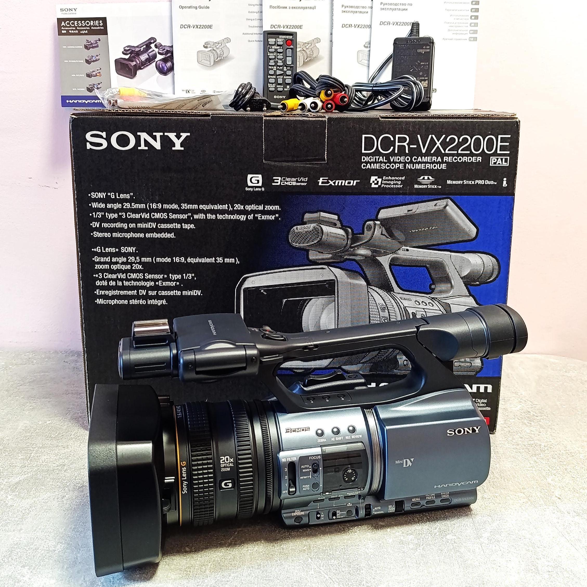 NEW Sony DCR-VX2200E PAL Digital Video Camera Recorder Minidv