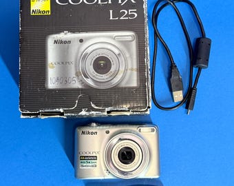 Nikon Coolpix L25 Silver Digital Camera: 10.1MP, 5x Optical Zoom