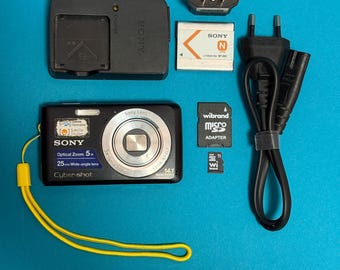 Sony Cyber-shot DSC-W520 Black 14.1MP Digital Camera - Y2K - Etsy