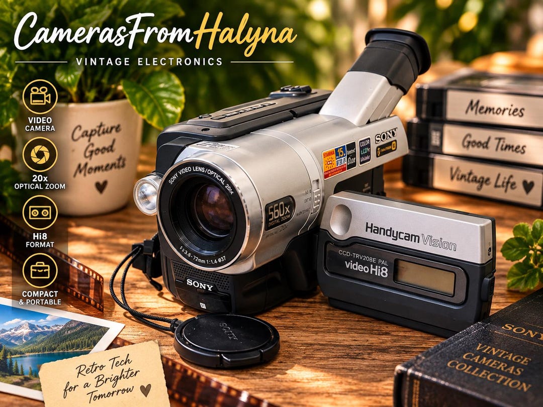 Sony CCD-TRV 208E PAL Videohi8 / Video Camera Recorder / Vintage