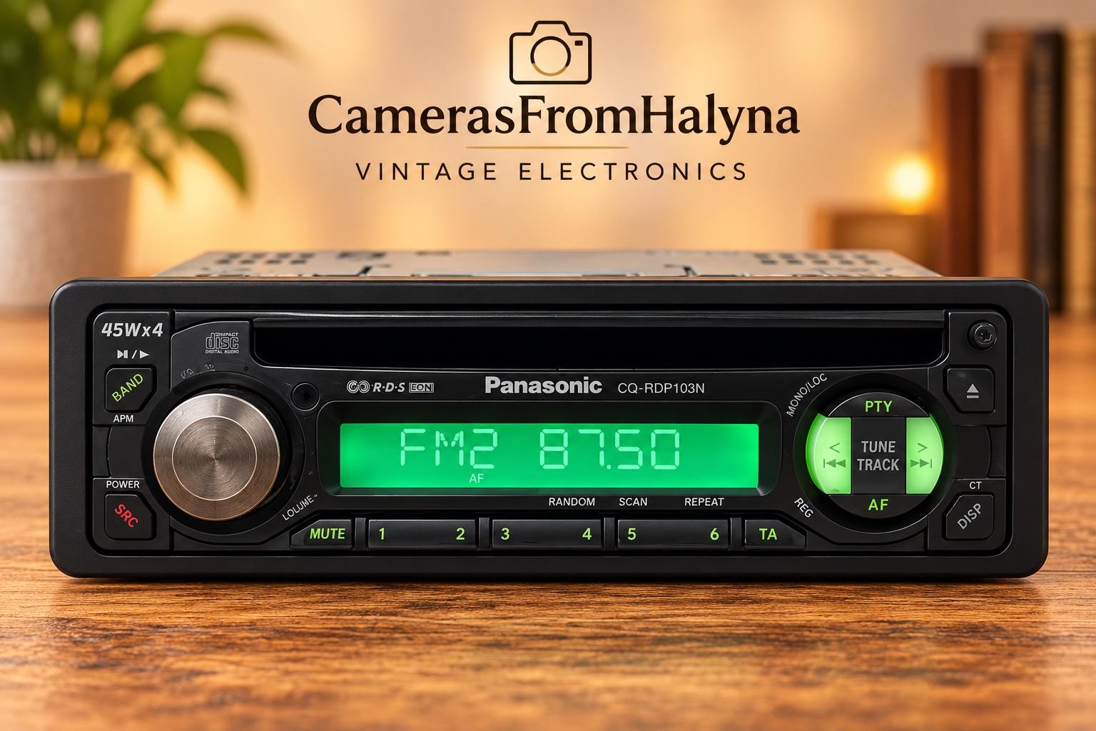 Panasonic CQ-RDP103N Vintage Car Stereo CD Player Receiver Radio
