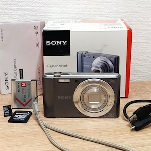 Sony CyberShot DSC-W810 20.1MP Digital Camera Silver SD 8 GB - Fully Working Good