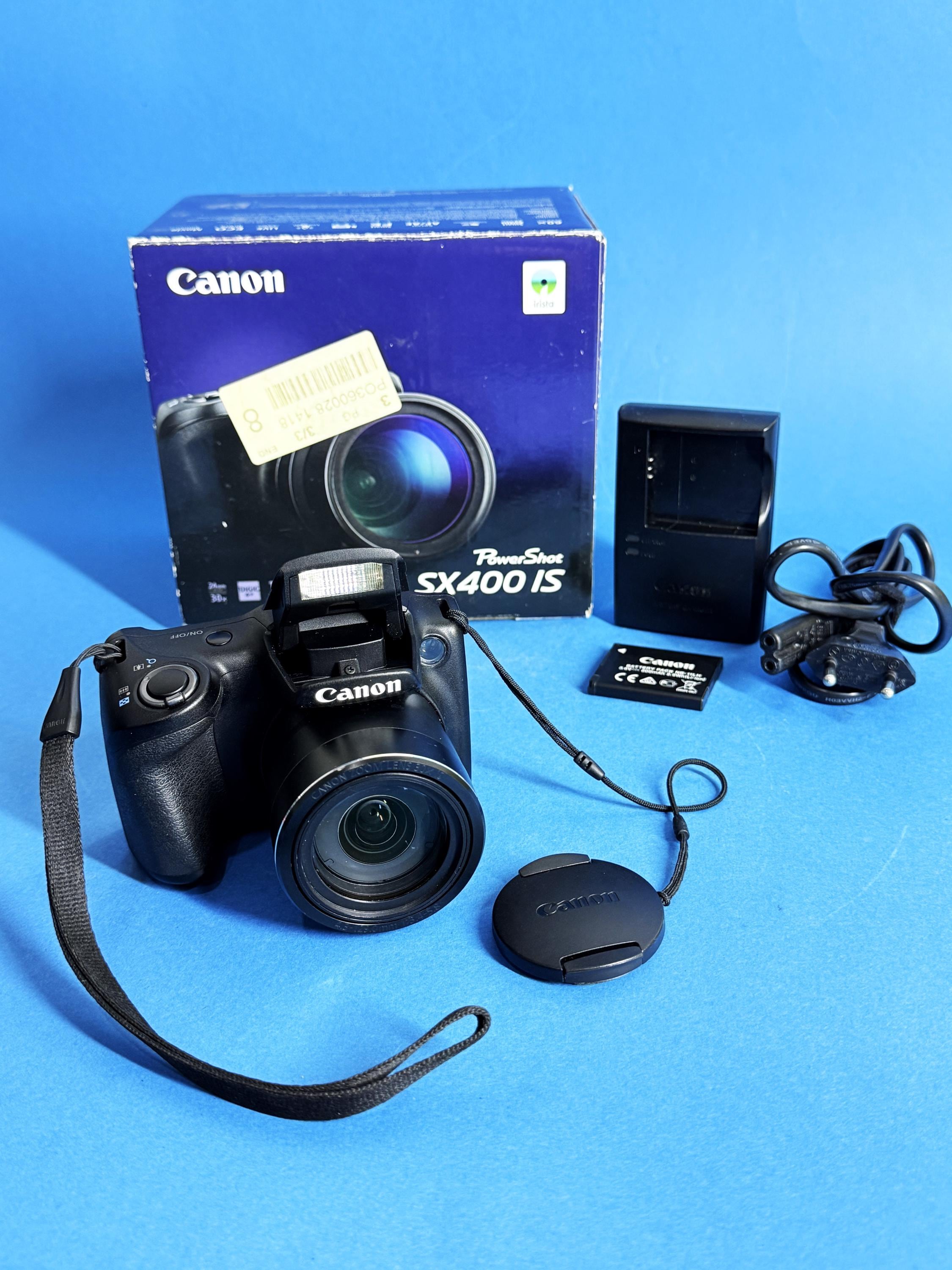 Canon Powershot SX400 IS 16MP Black / Vintage Style Compact Camera