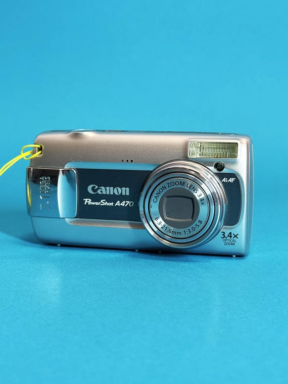 Canon Powershot A470 – Silver Compact 7.1MP Digital Camera, Tested