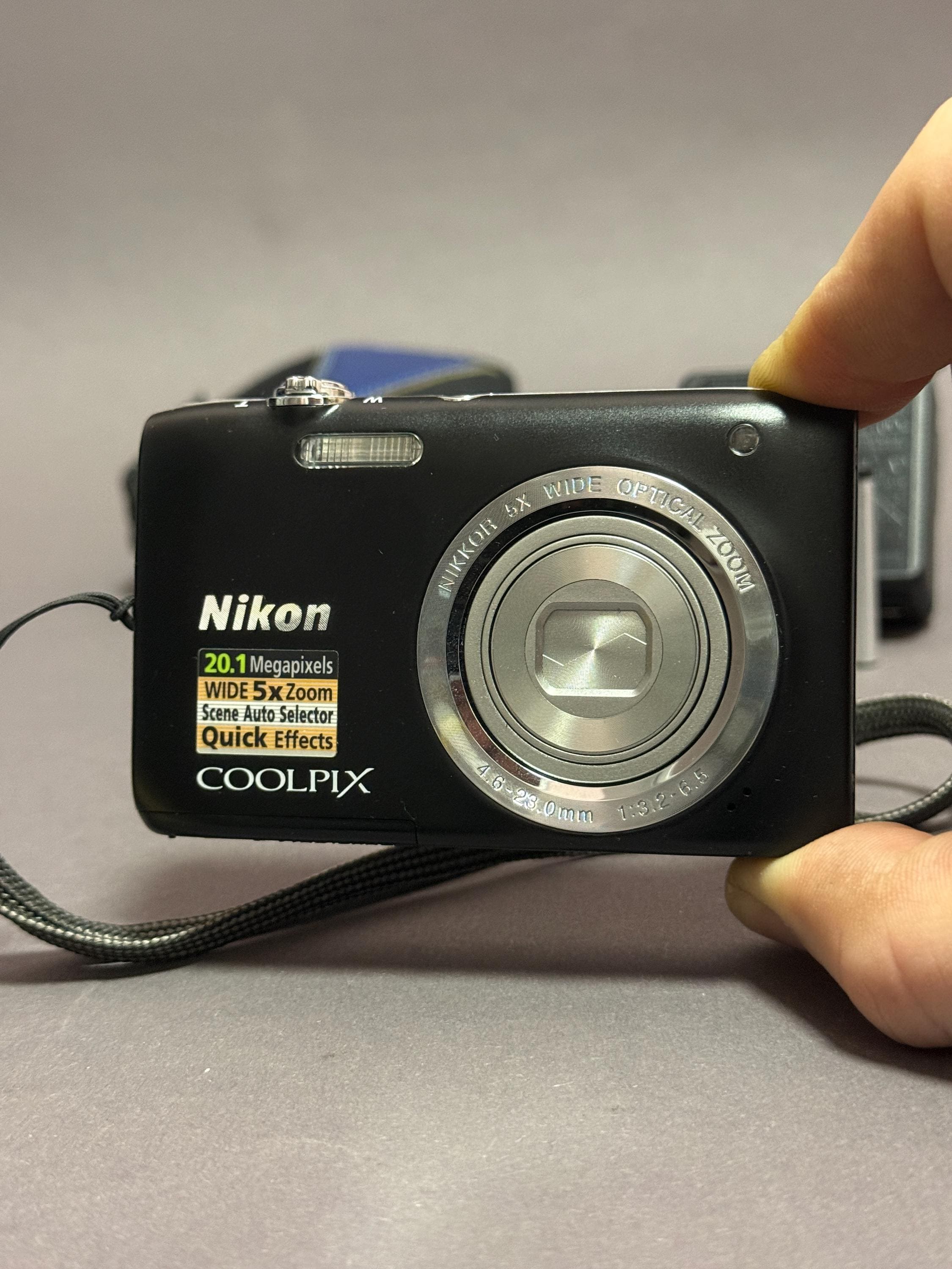 Nikon Coolpix S2800: Black 20.1MP Compact Digital Camera - Etsy