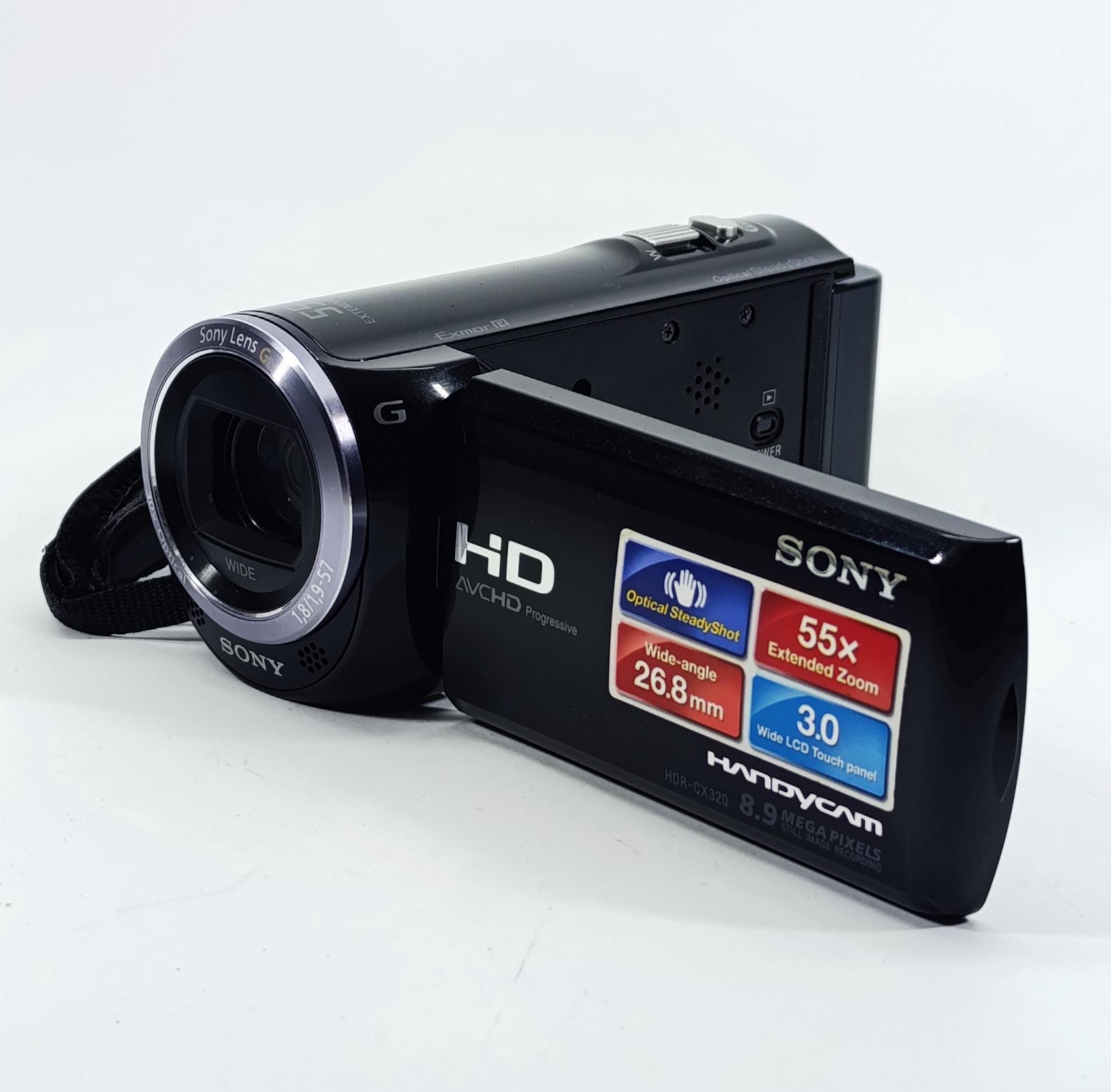 Sony HDR-CX320E HD 8.9 MP 55x Zoom Handycam Digital Camcorder
