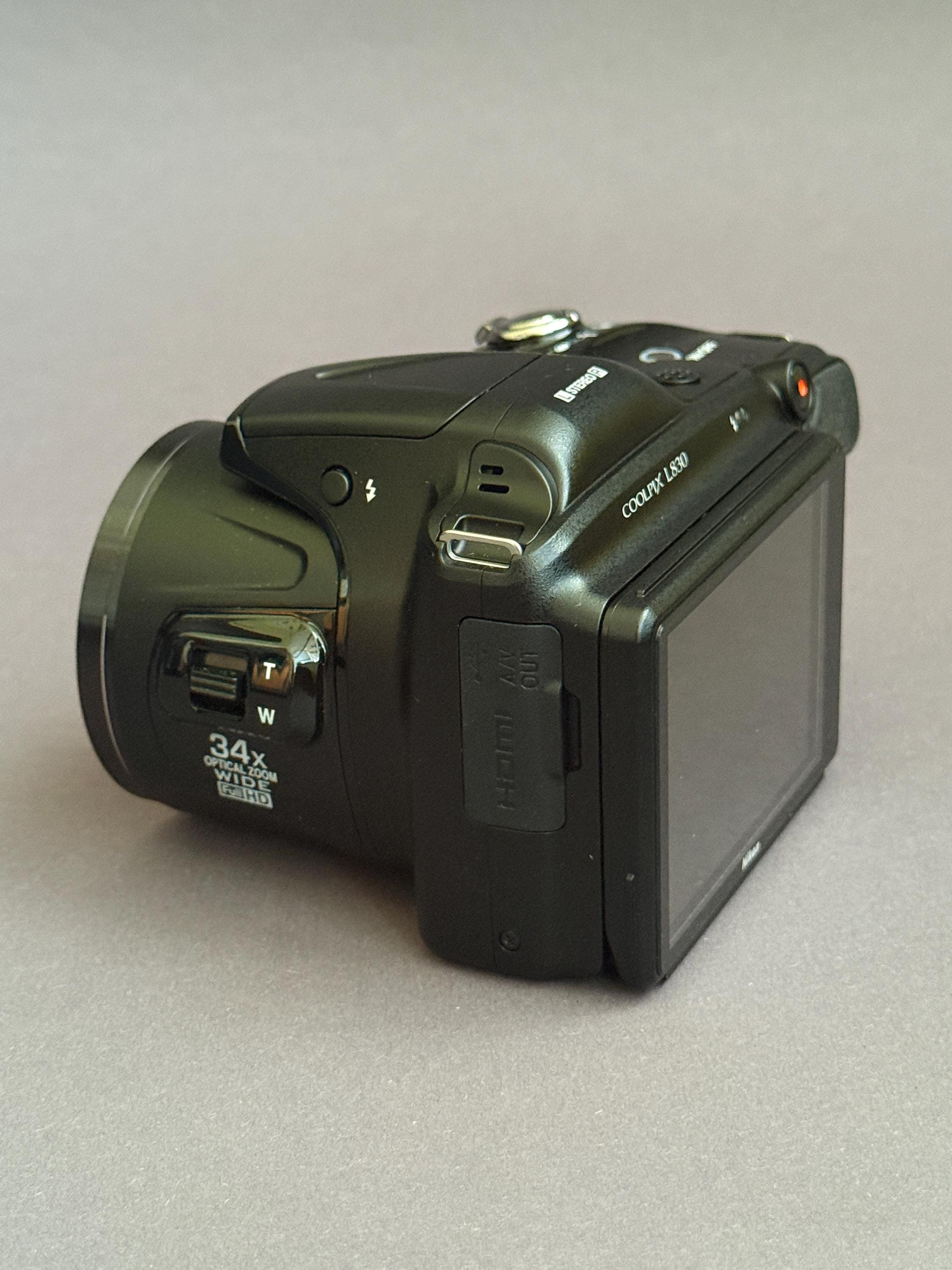 Nikon Coolpix L830 Digital Camera Black 16MP / Never Used - Etsy