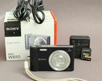Sony Cyber-shot DSC-W810: 20.1MP Black Compact Digital Camera