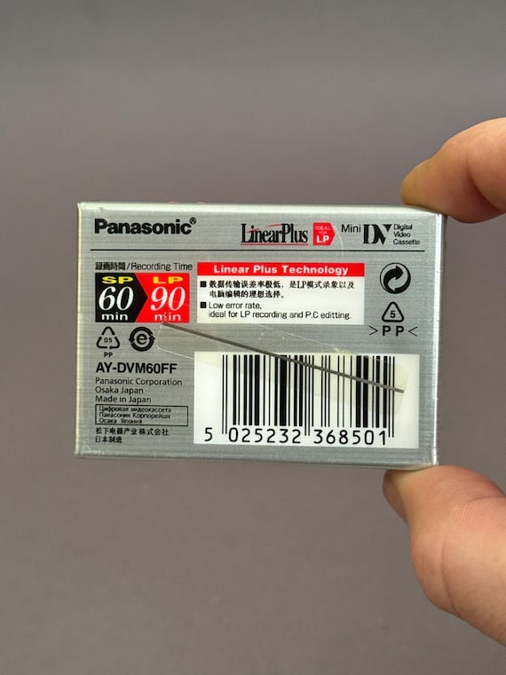 Panasonic 60/90 Min Mini DV Digital Video Cassette: New, Unused - Etsy