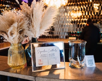 Insegna con barra personalizzata per matrimonio