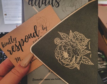 Carte dettagliate per inviti di nozze