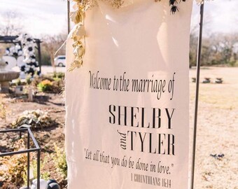 Tela per matrimonio personalizzata