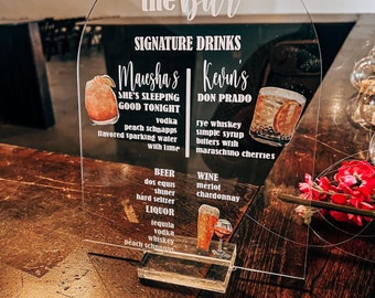 Insegna con barra ad arco personalizzata