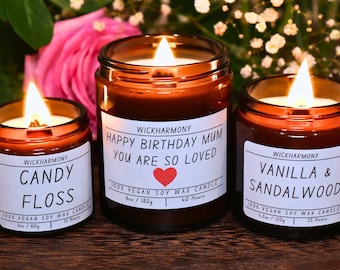 Scented Soy Wax Candle with Wooden Wick - WickHarmony