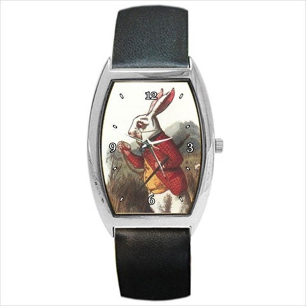 White Rabbit I'm Late Alice In Wonderland Analog Watch Wristwatch