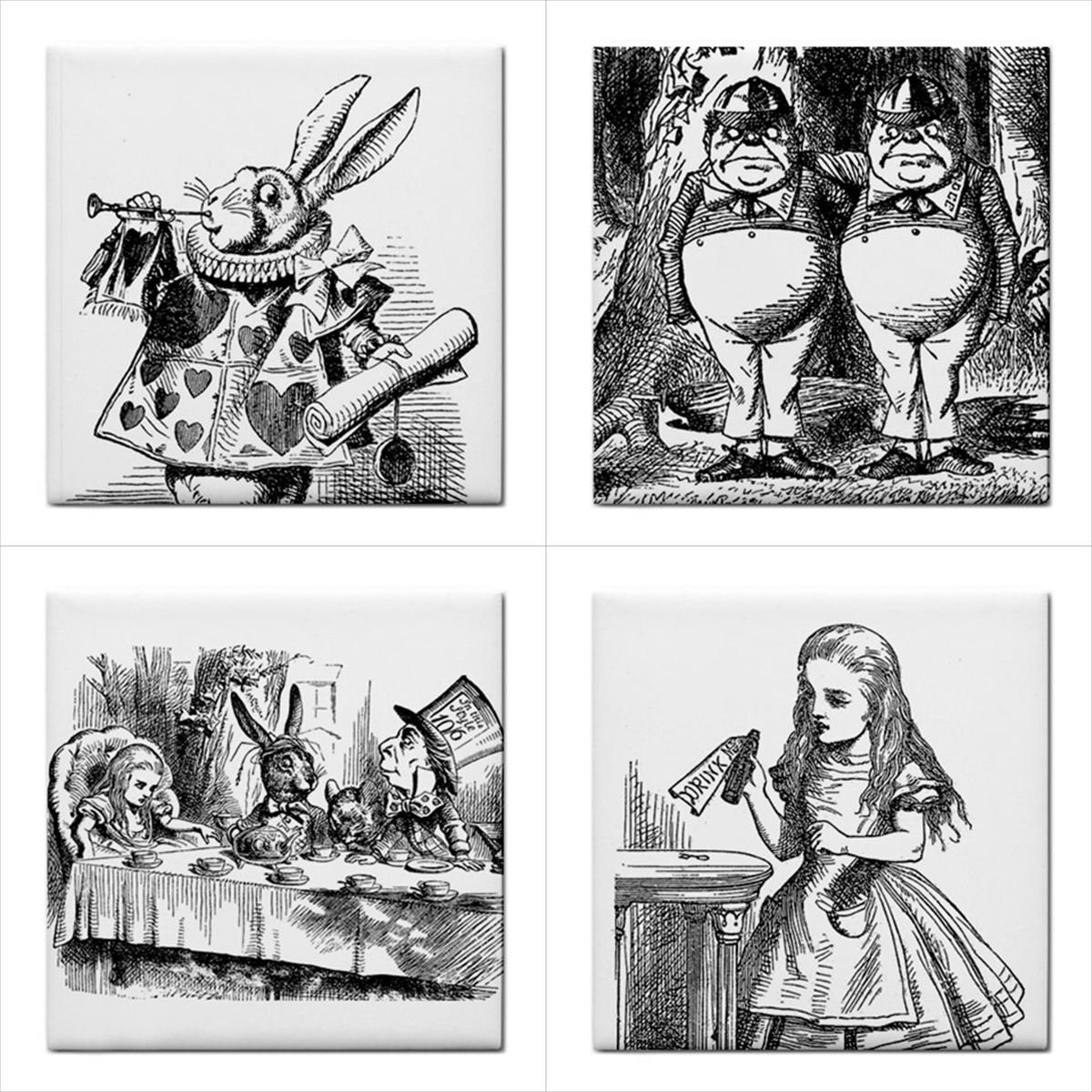 Alice In Wonderland Tile ref 41 ~ Pilgrim Tiles