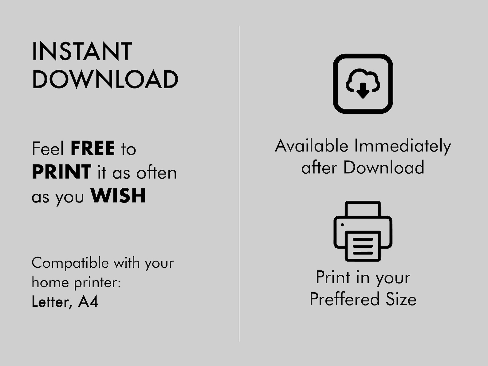 Lesson Plan Template, Teacher Lesson Plan, Instant Download, Black and