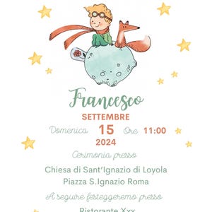 Invito Digitale Piccolo Principe