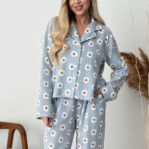 Floral Bridesmaid Pajamas Something  Bachelorette Party Theme PJs Bridesmaid Proposal Bridesmaid Getting Ready Outfit plussize size XL XXL