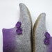 Felted ankle boots, felt wool slippers, grey slippers, purple shoes, warm shoes, women boots, winter shoes, warm gift CUSTOM MADE any colors