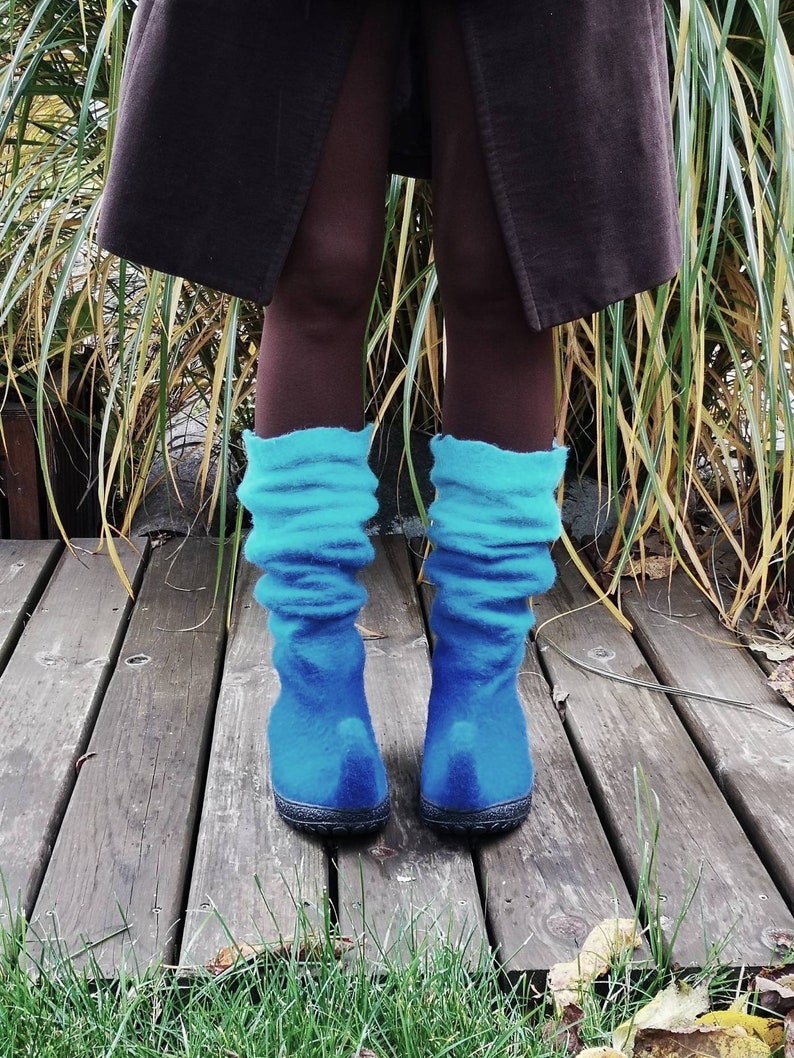 Blue fairy shoes Festival boots Renaissance Faire Ren fair Etsy