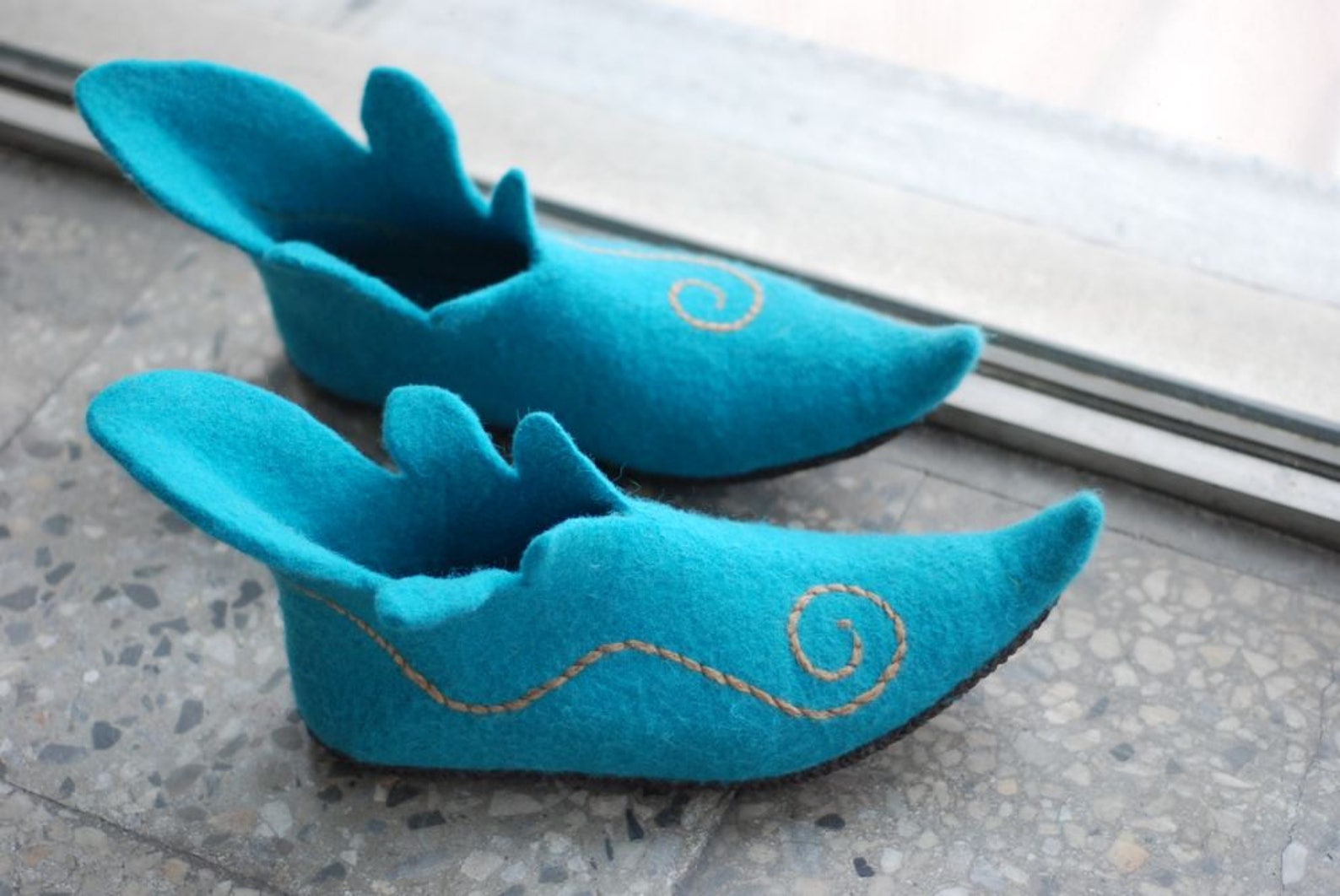 Elven shoes felted slippers elf shoes fairy shoes medieval Etsy