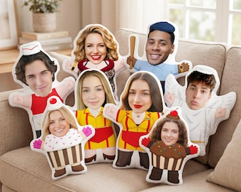 Personalized 3D Stuffed Doll - Custom Group Face Pillow, Funny Squad Photo Cushion, Best Friend Birthday Gift, Long Distance Besties Gifts