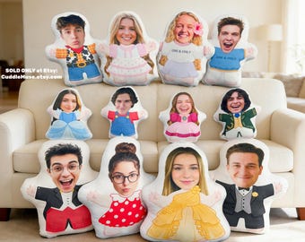 Personalized 3D Stuffed Doll - Customized Face Pillow, Photo Humanoid Cushion, Boyfriend Birthday Gift, Unique Couple Gift