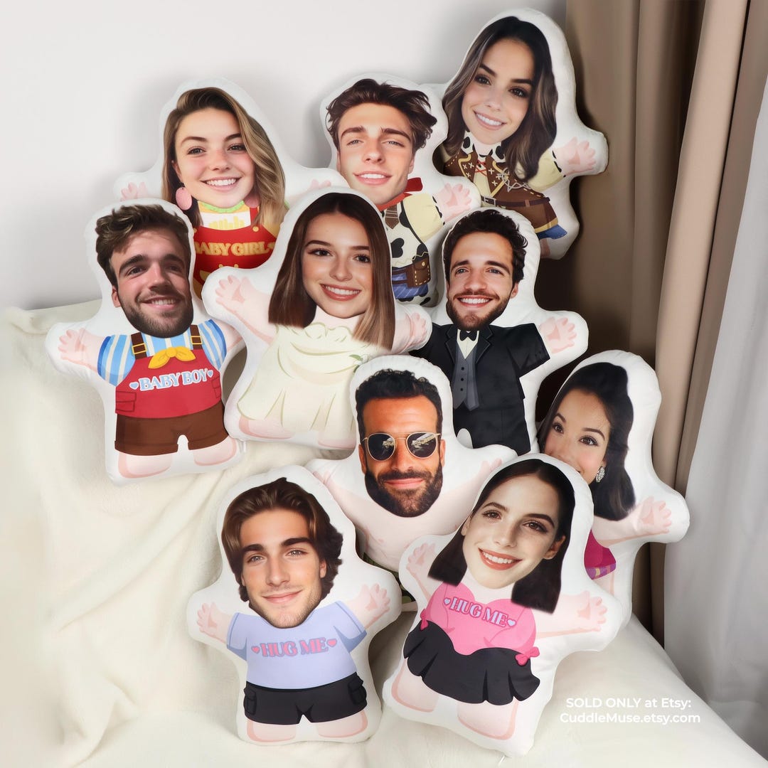 Customized Face Photo Doll Pillow｜diy Cute Girl Plush Pillow｜long ...