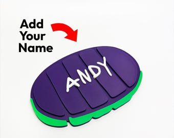 Naambordje Buzz Lightyear laars | Op maat gemaakte 3D-geprinte slaapkamerdecoratie | Thema ruimteavontuur