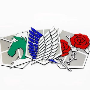 Attack on Titan Regiment Bedroom Sign | 3D Printed Anime Inspired Room Decor