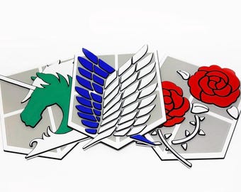 Attack on Titan Regiment Bedroom Sign | 3D Printed Anime Inspired Room Decor