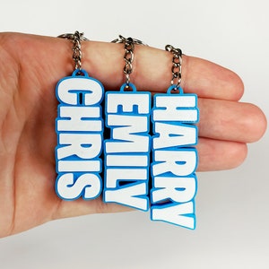 Personalised Battle Royale Name Keyring | Custom 3D Printed Keyring | Video Game Inspired Style | Decorative Keychains | Gamer Gifts