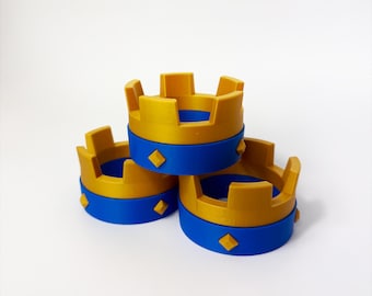 Clash Royale Krone Zimmer Dekor | 3D gedrucktes Gamer Zubehör | Fantasy Arena Stil Display