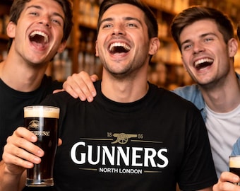 Arsenal Gunners Style T-Shirt | Great Gift for Father's Day / Birthday