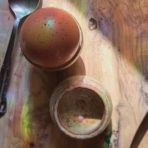 Handmade ceramic egg cups